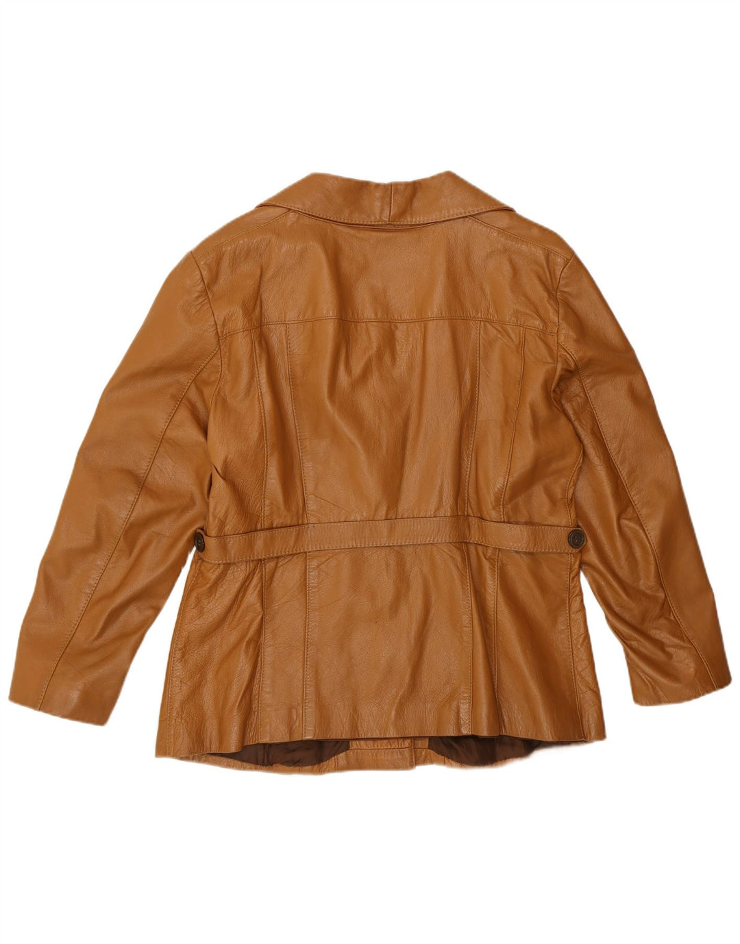 Vintage Womens Leather Jacket UK 12 Medium Brown