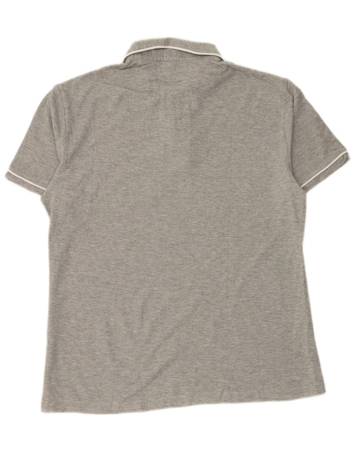 Penguin Mens Heritage Slim Fit Polo Shirt Medium Grey Striped