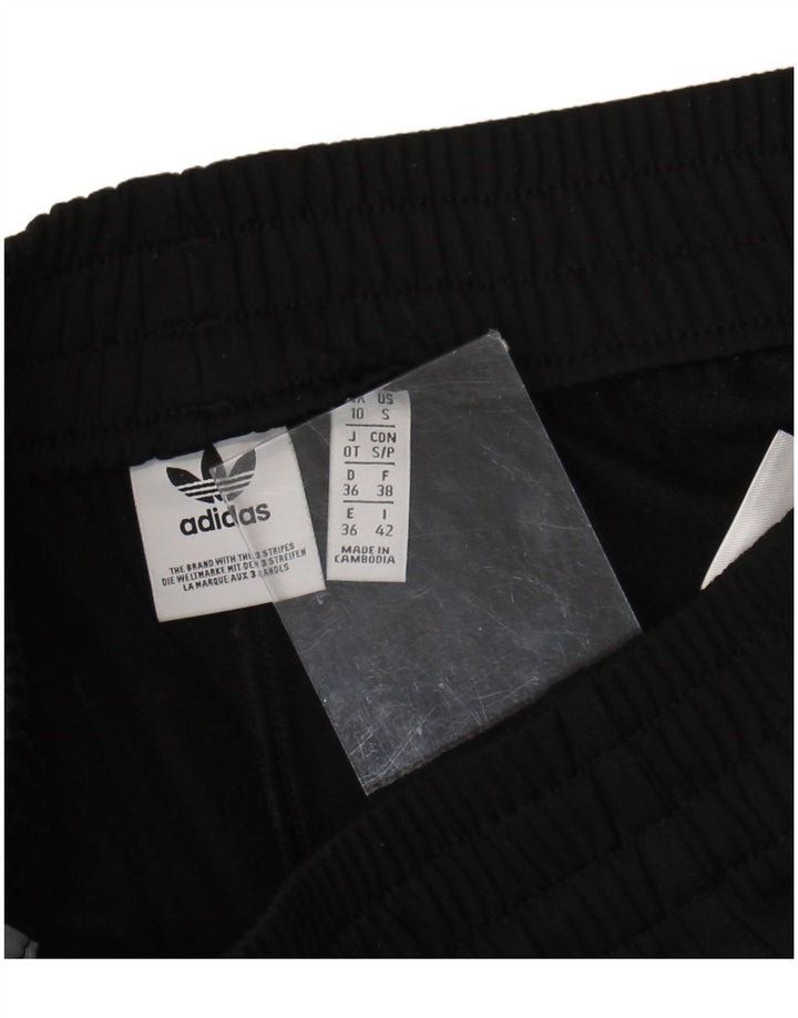 Adidas Womens Sport Shorts UK 10 Small Black Polyester