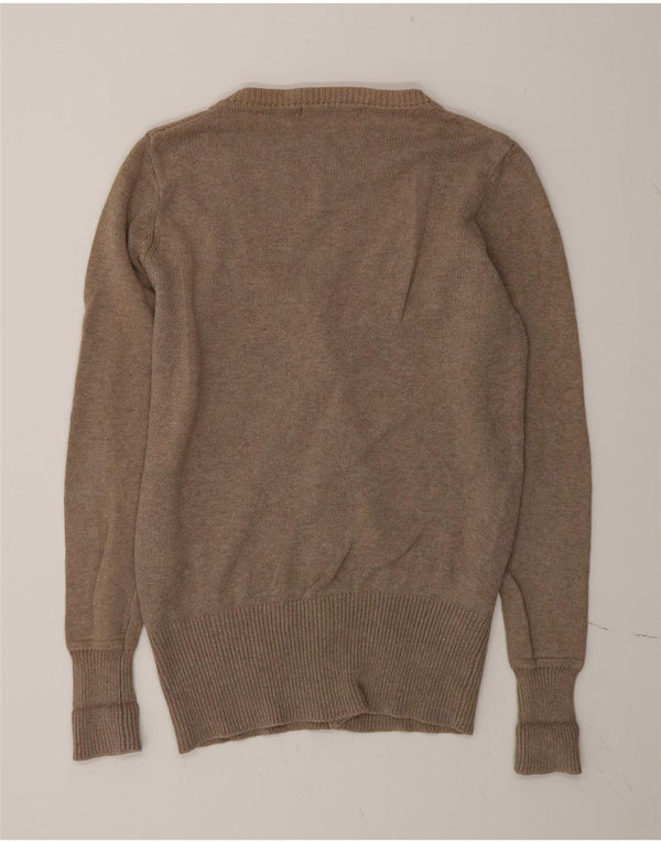 Zara Womens Cardigan Sweater UK 16 Large Grey Cotton
