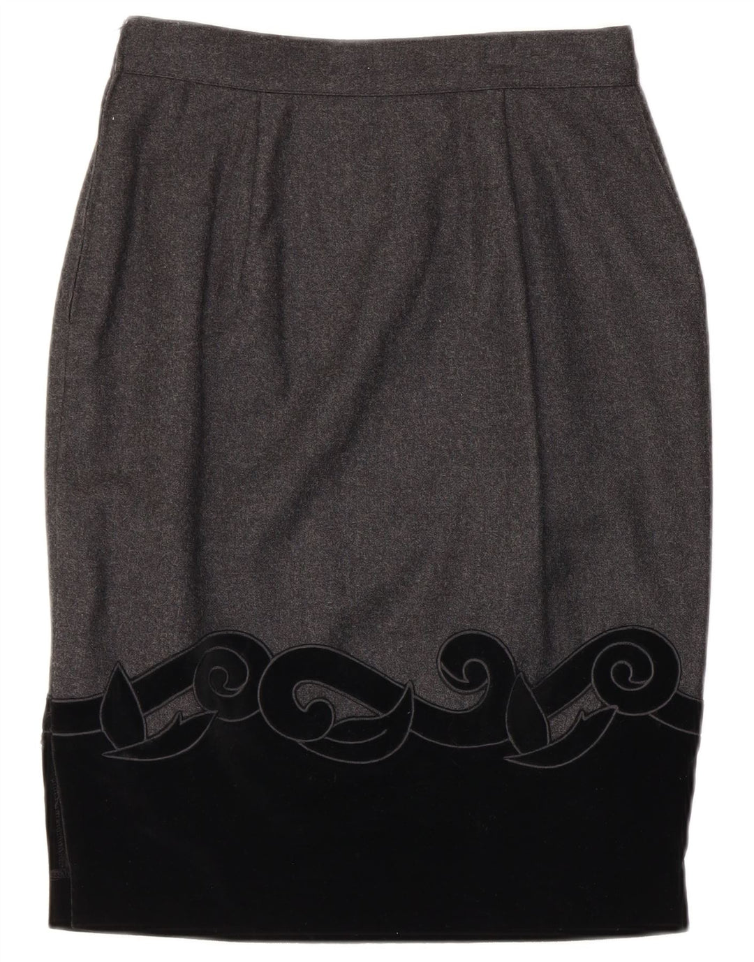 BLUMODE Womens Pencil Skirt IT 44 Medium W28 Grey Colourblock