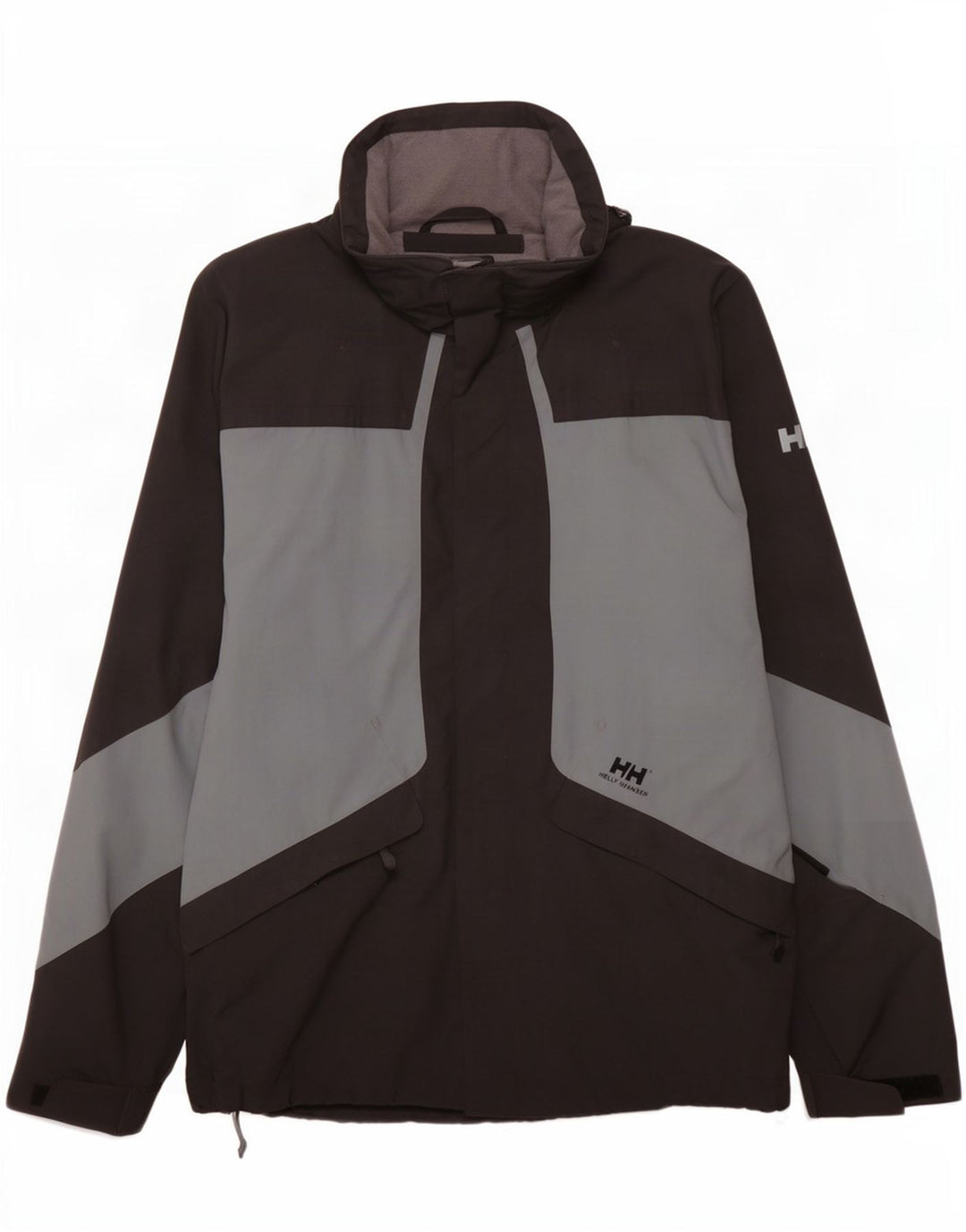Helly Hansen Mens Rain Jacket UK 38 Medium Black Colourblock Nylon