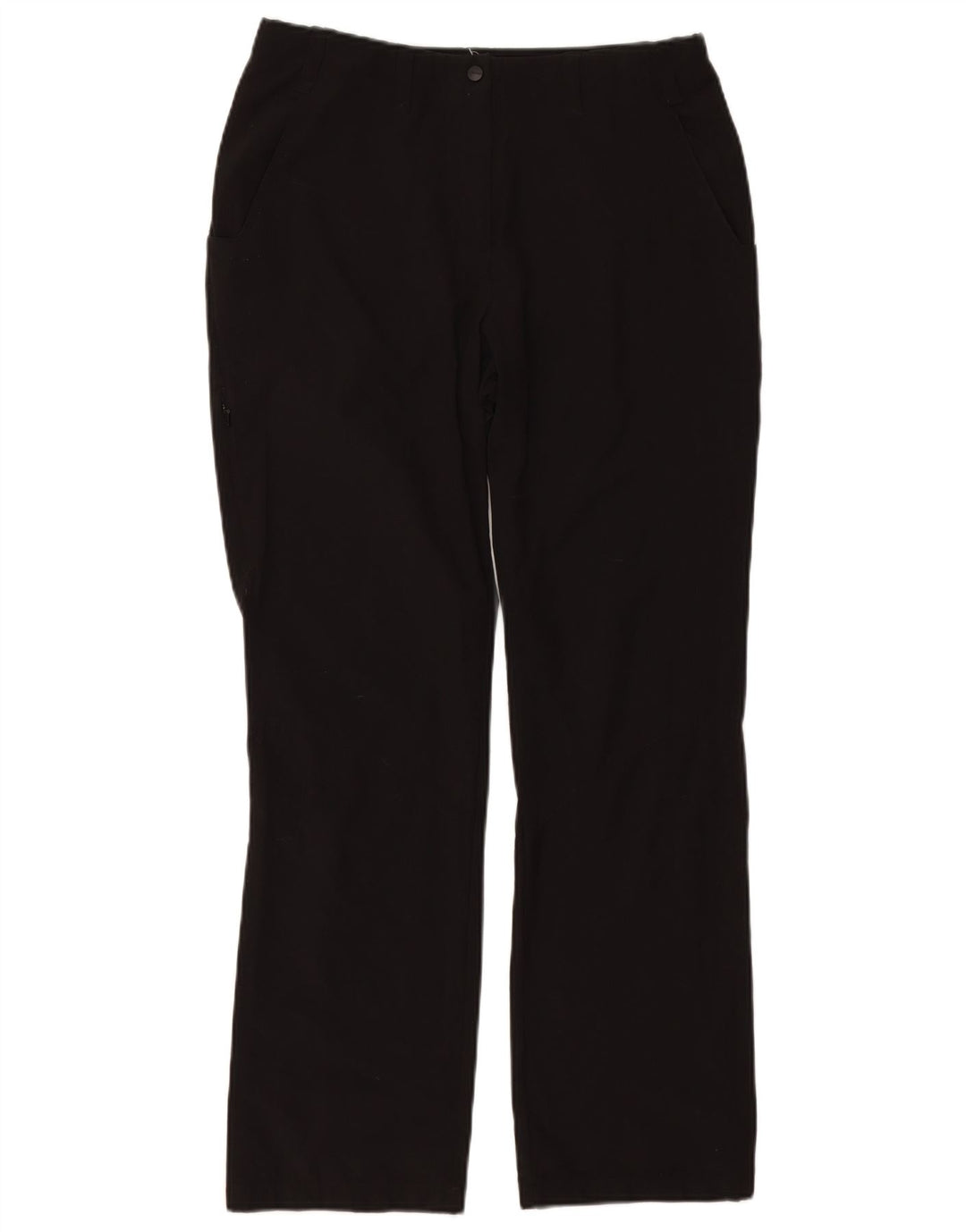ROHAN Womens Straight Chino Trousers UK 12 Medium W30 L30 Black Polyamide