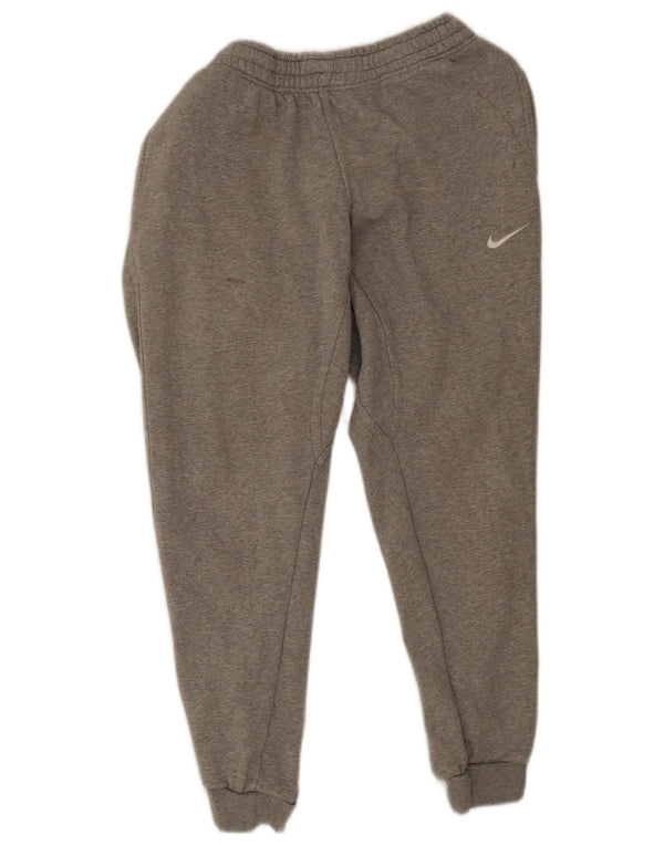 Nike Womens Tracksuit Trousers Joggers UK 12 Medium  Grey Flecked Cotton