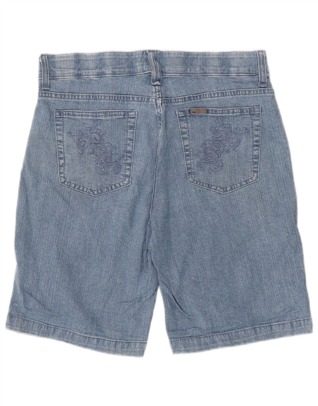 LEE Womens Denim Shorts US 10 Large W32  Blue Cotton