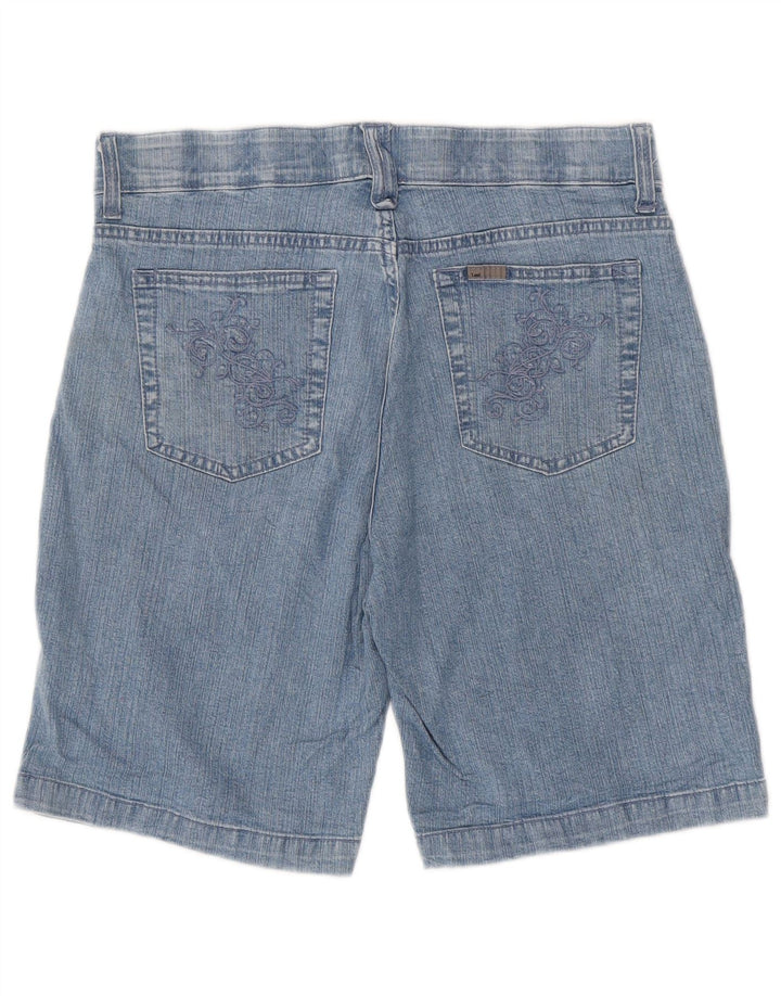 LEE Womens Denim Shorts US 10 Large W32  Blue Cotton