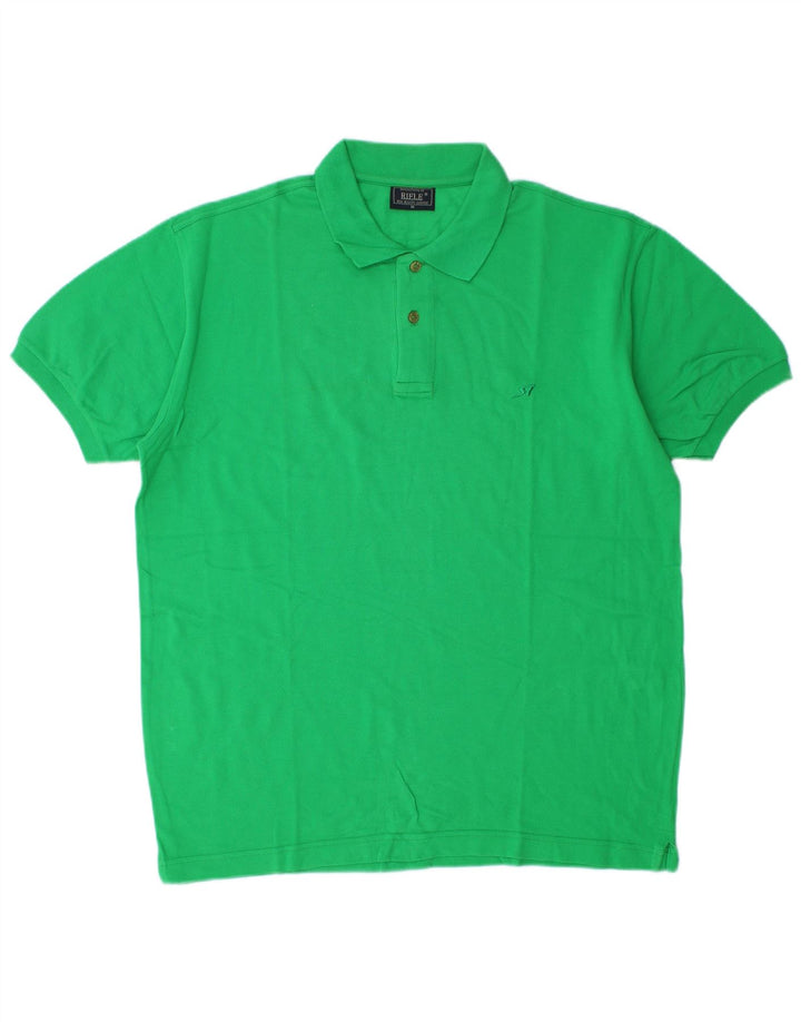 Rifle Mens Polo Shirt Medium Green Cotton