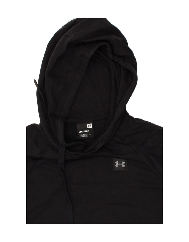 UNDER ARMOUR Mens Hoodie Jumper Small Black Cotton | Vintage Under Armour | Thrift | Second-Hand Under Armour | Used Clothing | Messina Hembry 