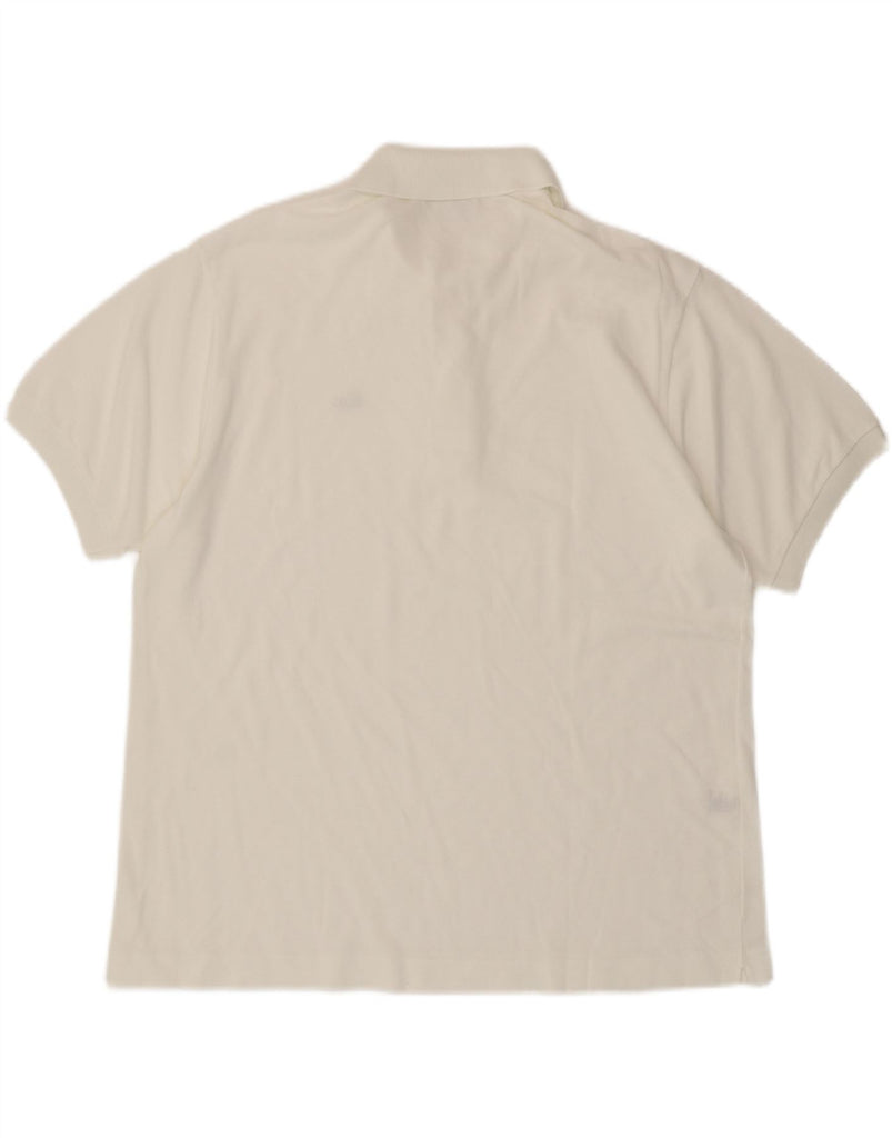 LACOSTE Mens Polo Shirt Size 6 XL White Cotton Vintage Lacoste and Second-Hand Lacoste from Messina Hembry 