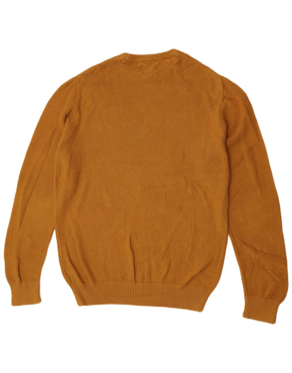 Marks & Spencer Mens Regular Fit Crew Neck Jumper Sweater Medium Yellow