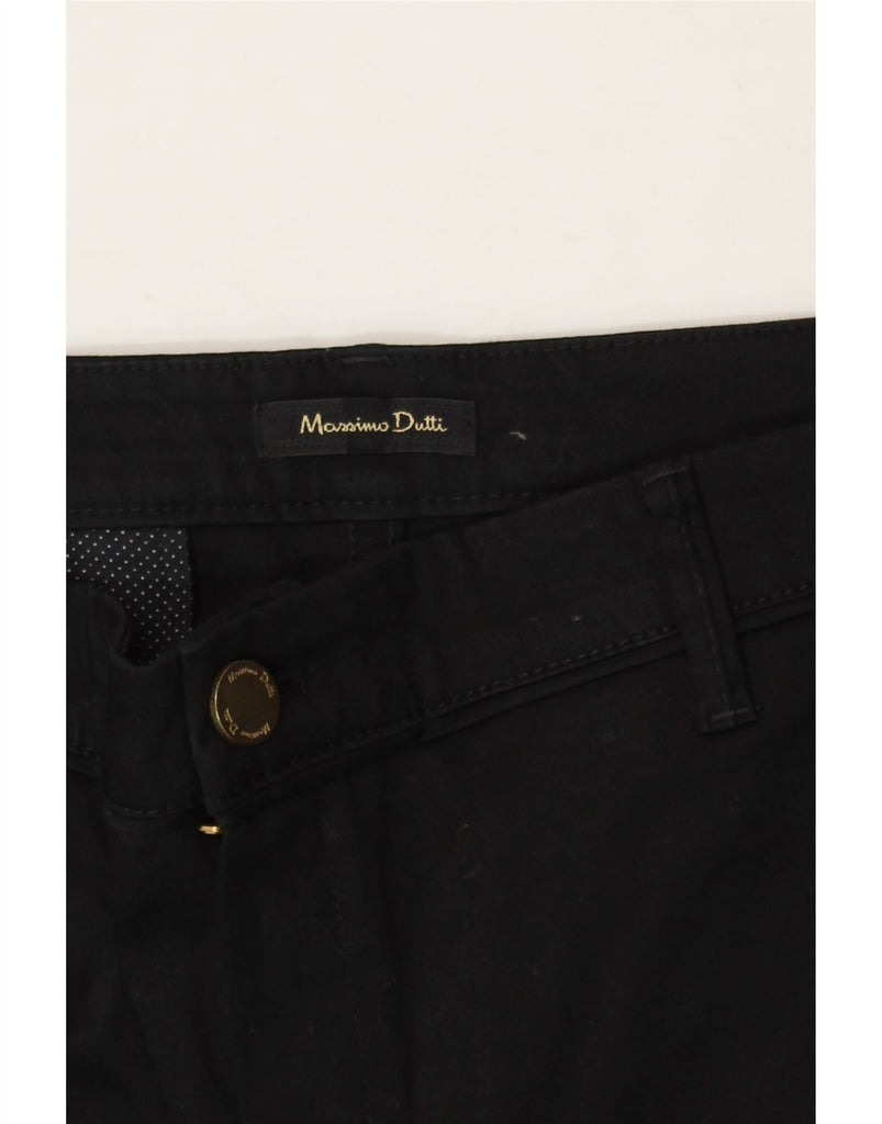 MASSIMO DUTTI Womens Slim Casual Trousers EU 40 Medium W30 L30 Black Vintage Massimo Dutti and Second-Hand Massimo Dutti from Messina Hembry 