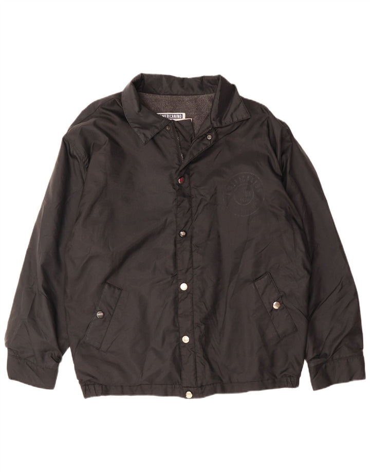 Americanino Mens Windbreaker Jacket UK 40 Large Black