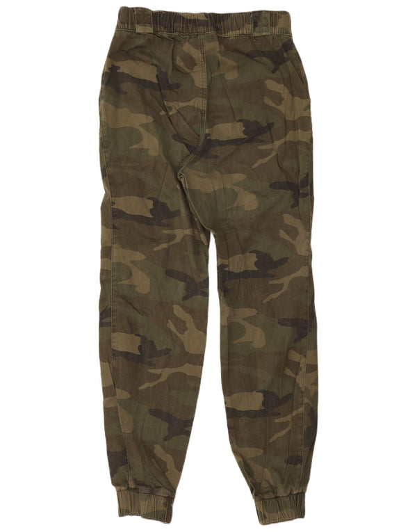 Hollister Womens High Waist Casual Trousers Medium W29 L29 Khaki Camouflage