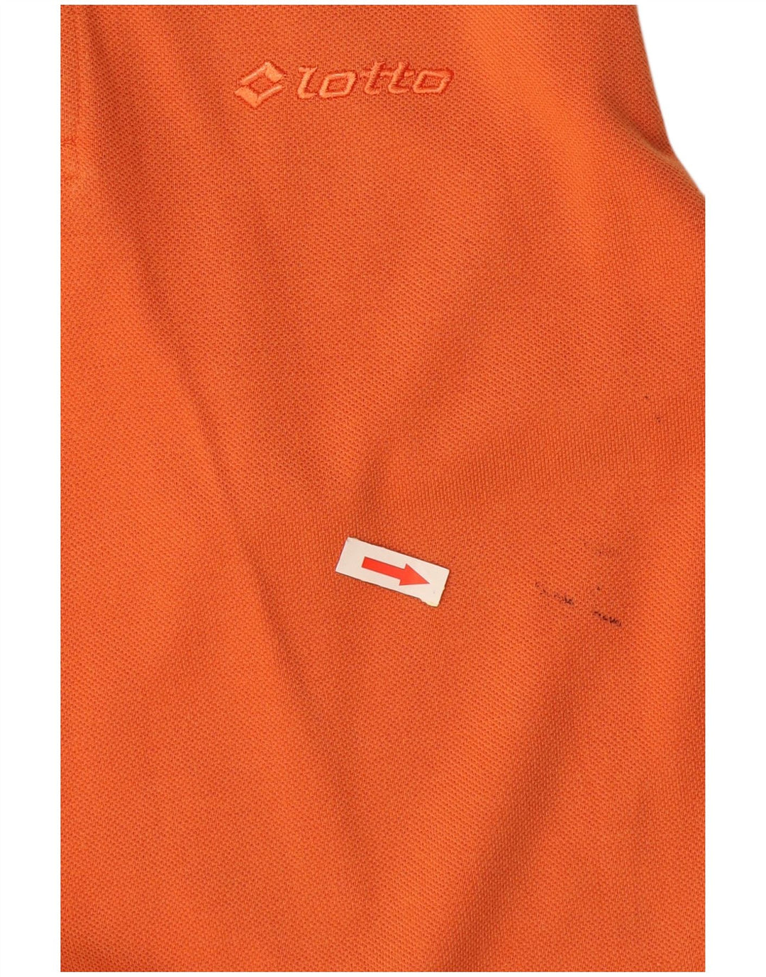 Lotto Mens Polo Shirt Medium Orange Cotton