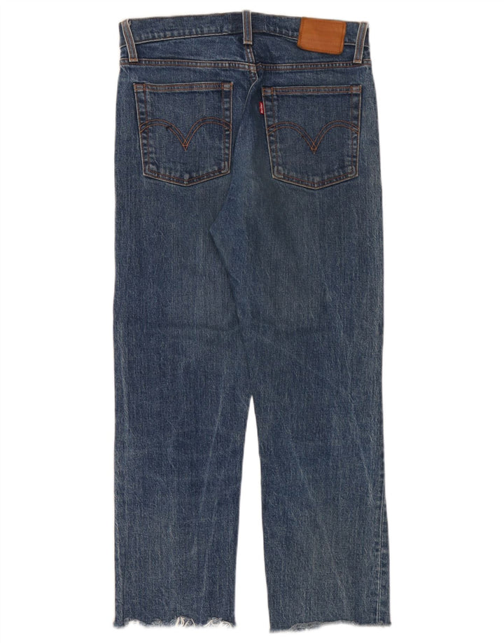Levi's Womens Straight Jeans W27 L28 Blue Cotton