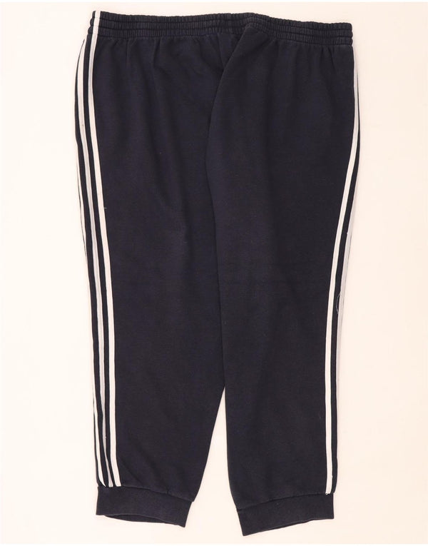 Adidas Mens Tracksuit Trousers Joggers 3XL Navy Blue Cotton
