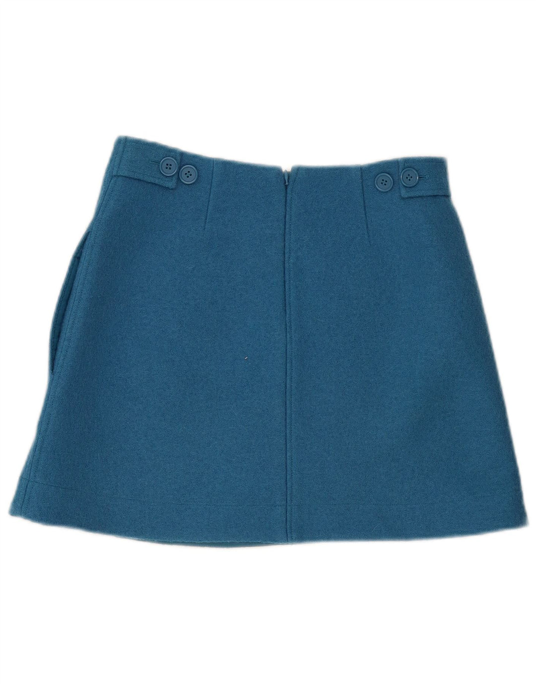 Cos Womens Mini Skirt EU 34 XS W30 Blue Wool
