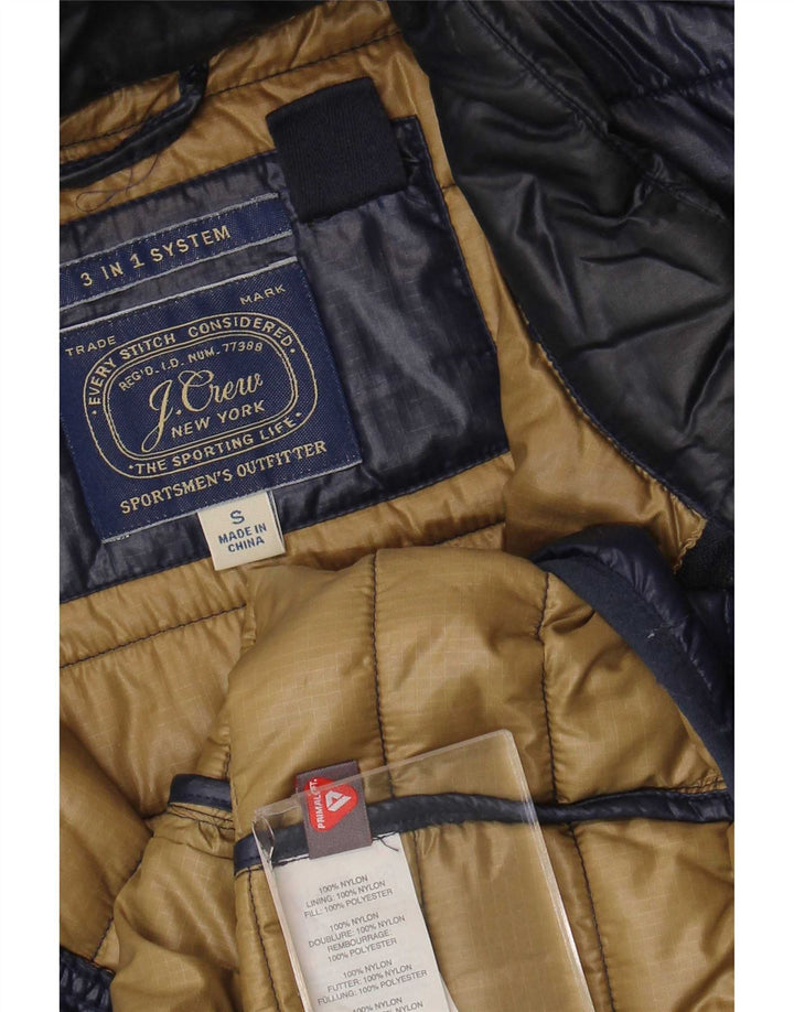 J. Crew Mens Padded Gilet UK 36 Small Navy Blue Nylon