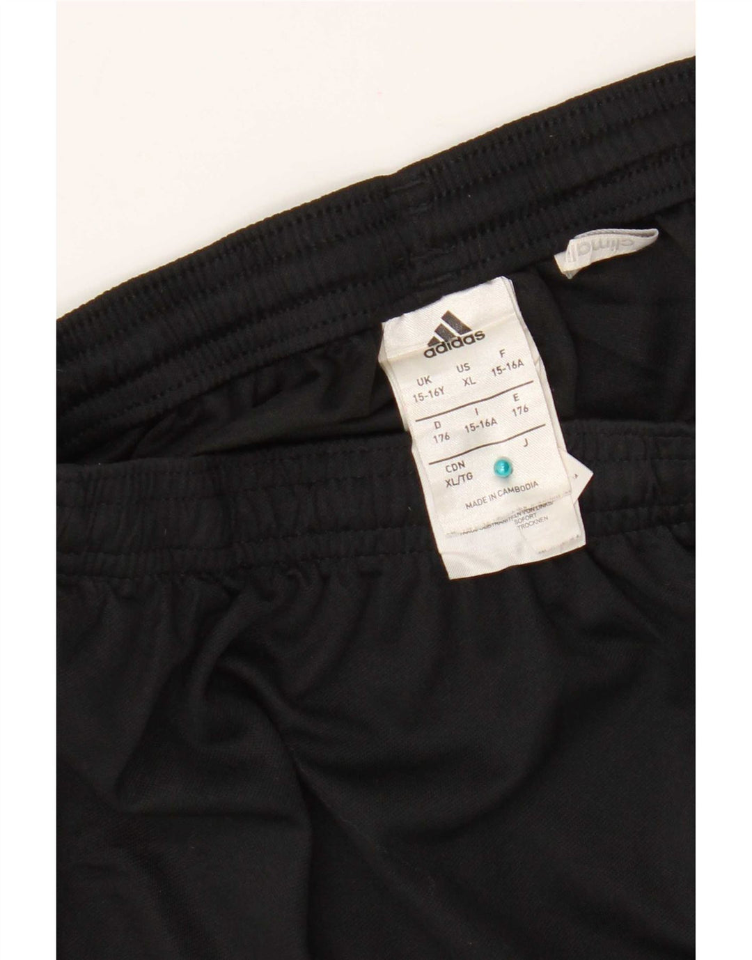 Adidas Boys Climalite Sport Shorts 15-16 Years  Black Polyester