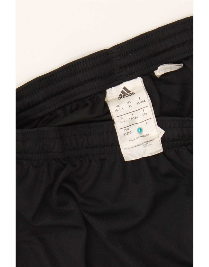 Adidas Boys Climalite Sport Shorts 15-16 Years  Black Polyester