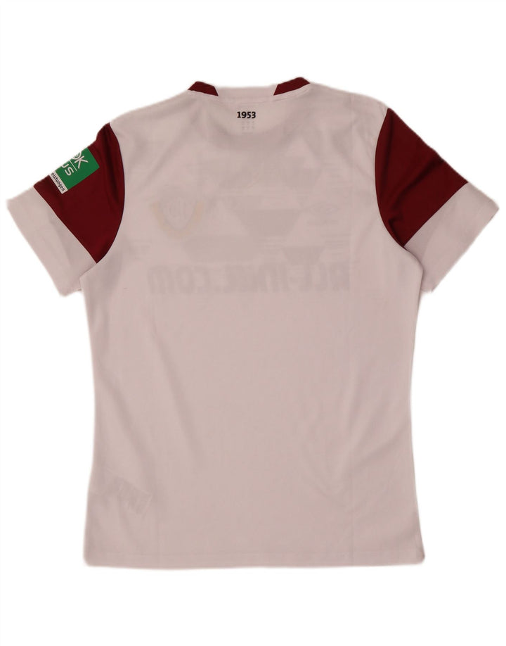 Umbro Mens Graphic T-Shirt Top Small White Colourblock Polyester