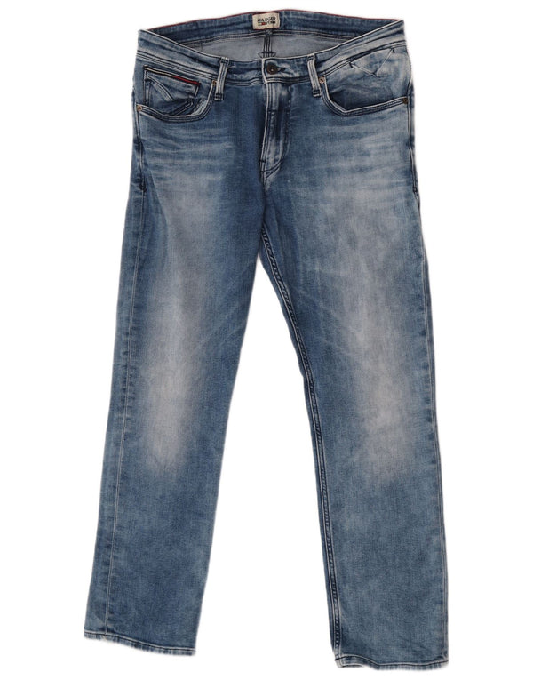 Tommy Hilfiger Mens Straight Jeans  W34 L30 Blue Cotton