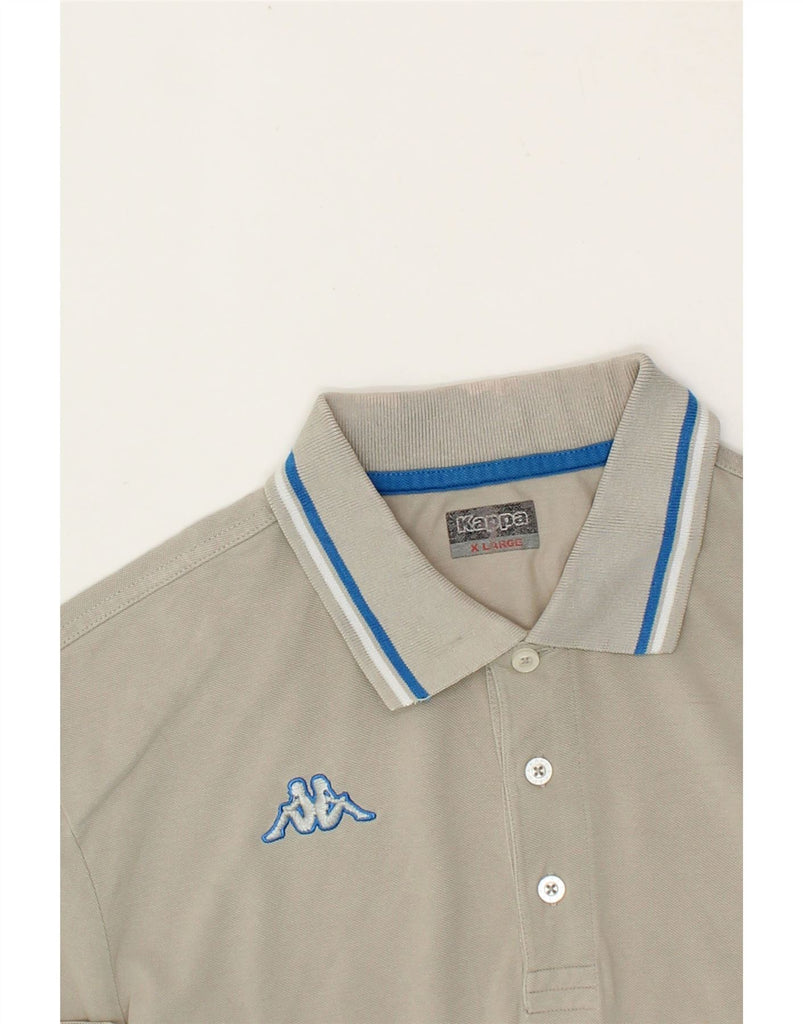 KAPPA Mens Polo Shirt XL Grey Vintage Kappa and Second-Hand Kappa from Messina Hembry 