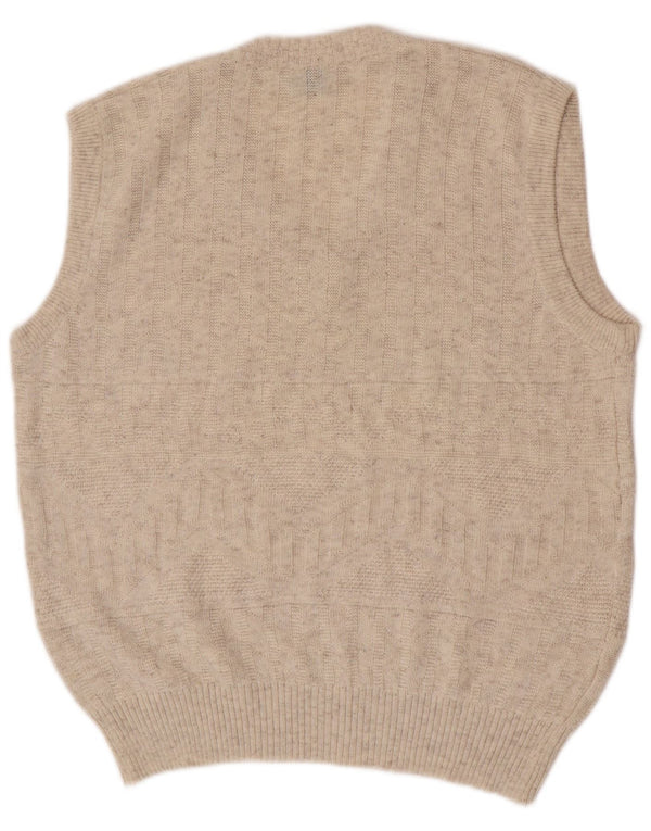 C&A Mens Canda Vest Tank Top Medium Beige Cotton