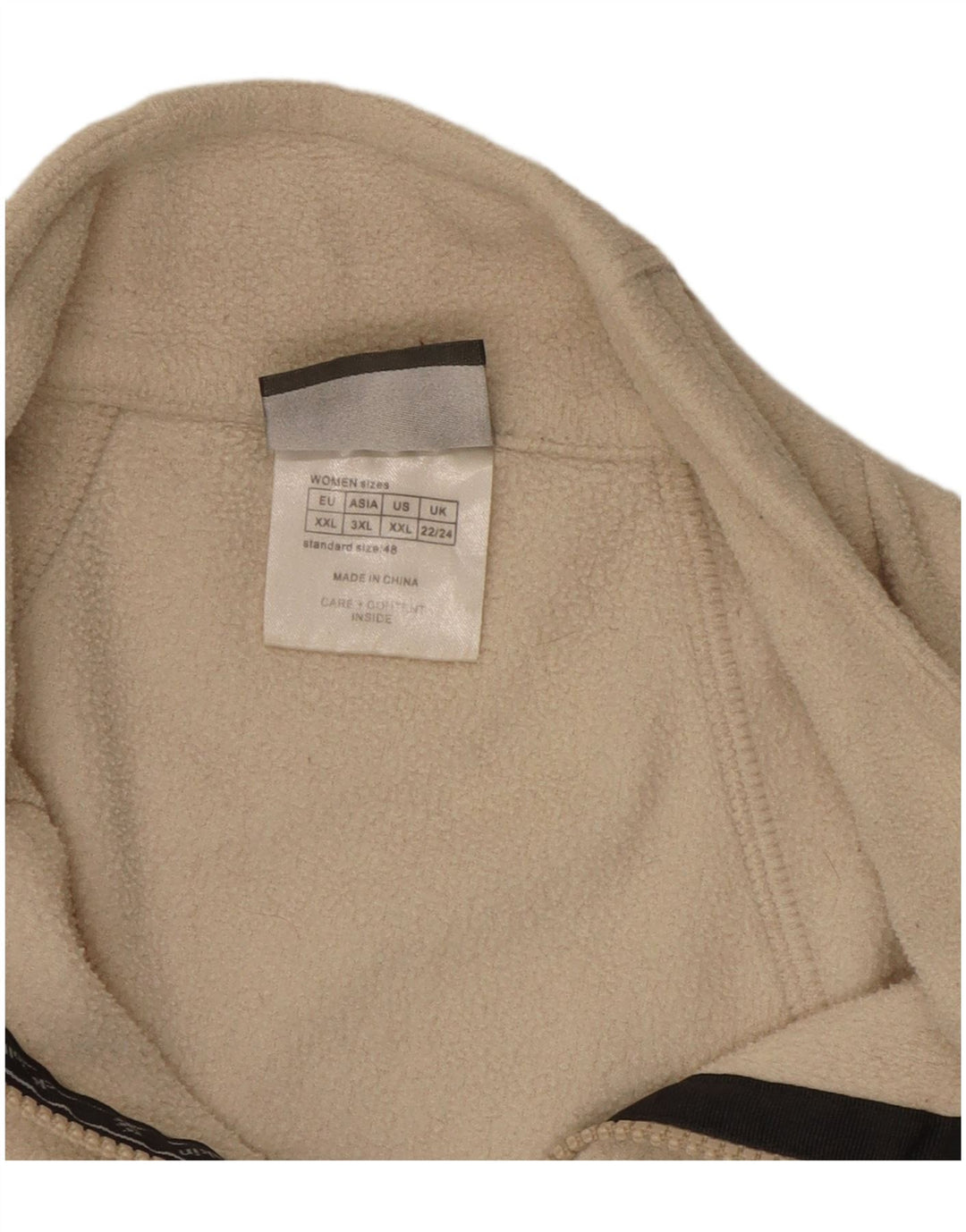 JACK WOLFSKIN Womens Polartec Fleece Jacket UK 22/24 2XL Beige Polyester