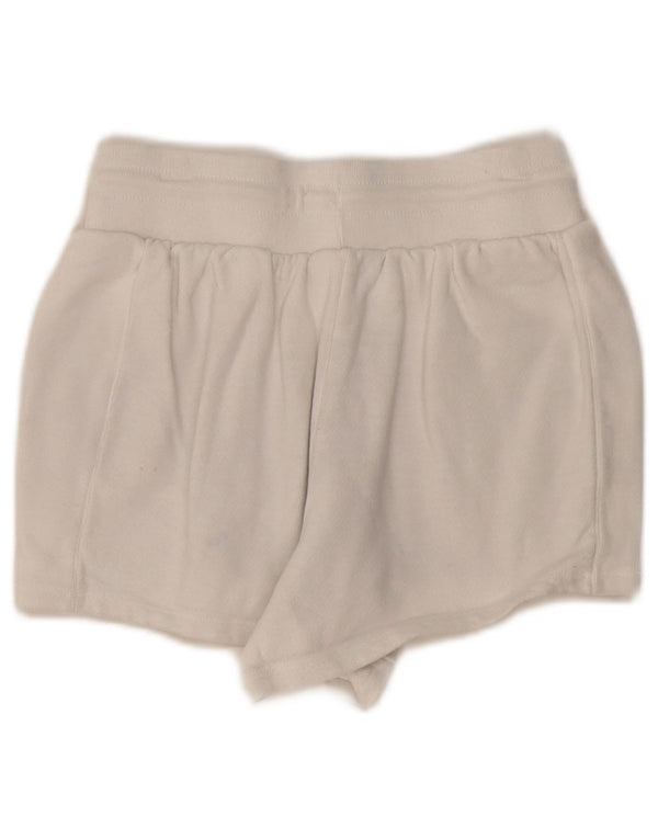 CHAMPION Womens Reverse Weave Sport Shorts UK 10 Small White Cotton