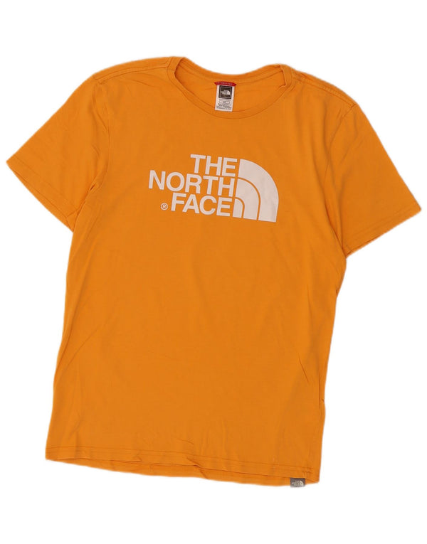The North Face Mens Graphic T-Shirt Top Small Yellow Cotton