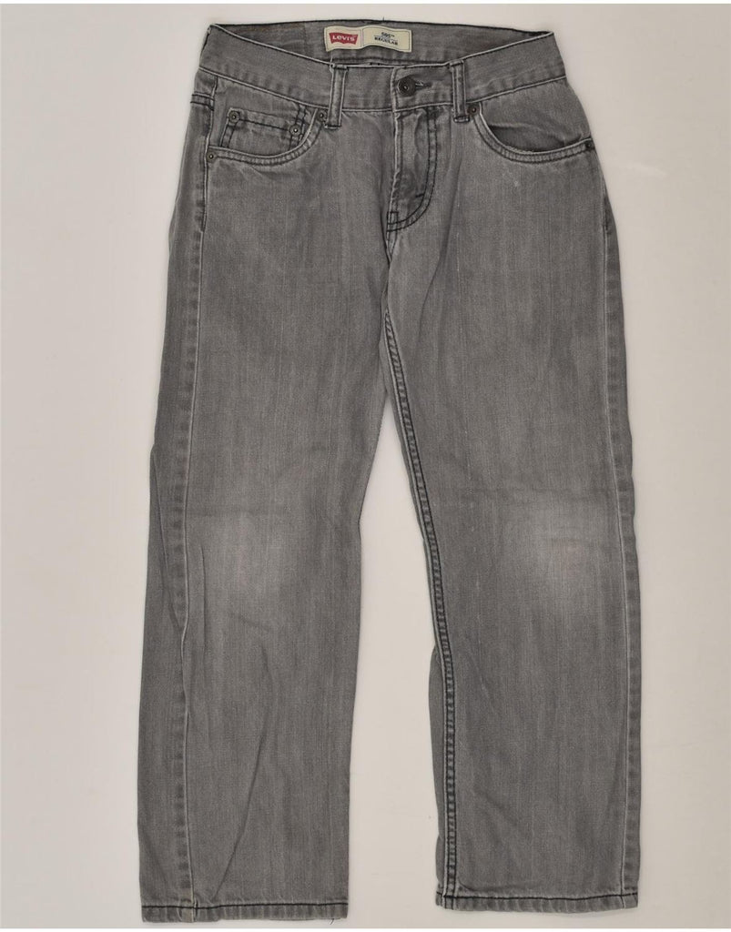 LEVI'S Boys 505 Regular Straight Jeans 9-10 Years W25 L25 Grey Cotton | Vintage Levi's | Thrift | Second-Hand Levi's | Used Clothing | Messina Hembry 