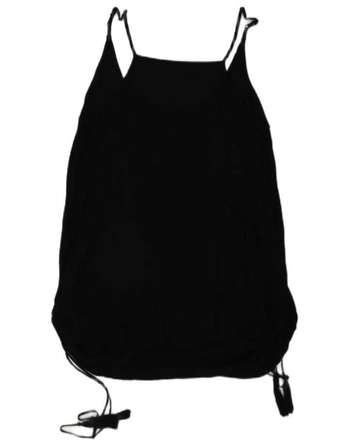 HARLEY Womens Cami Top UK 10 Small Black Rayon