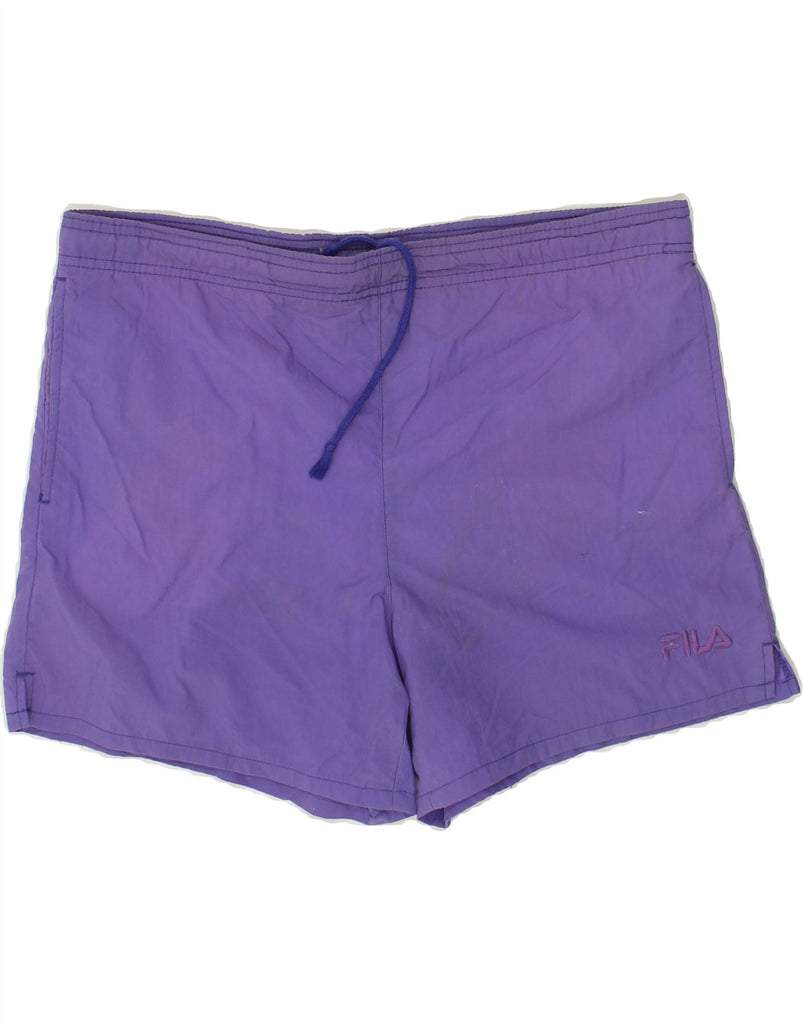 FILA Mens Sport Shorts Large Purple | Vintage Fila | Thrift | Second-Hand Fila | Used Clothing | Messina Hembry 