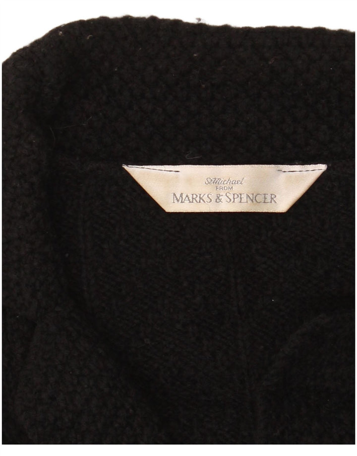 Marks & Spencer Womens St. Michael Cardigan Sweater UK 16 Large Black