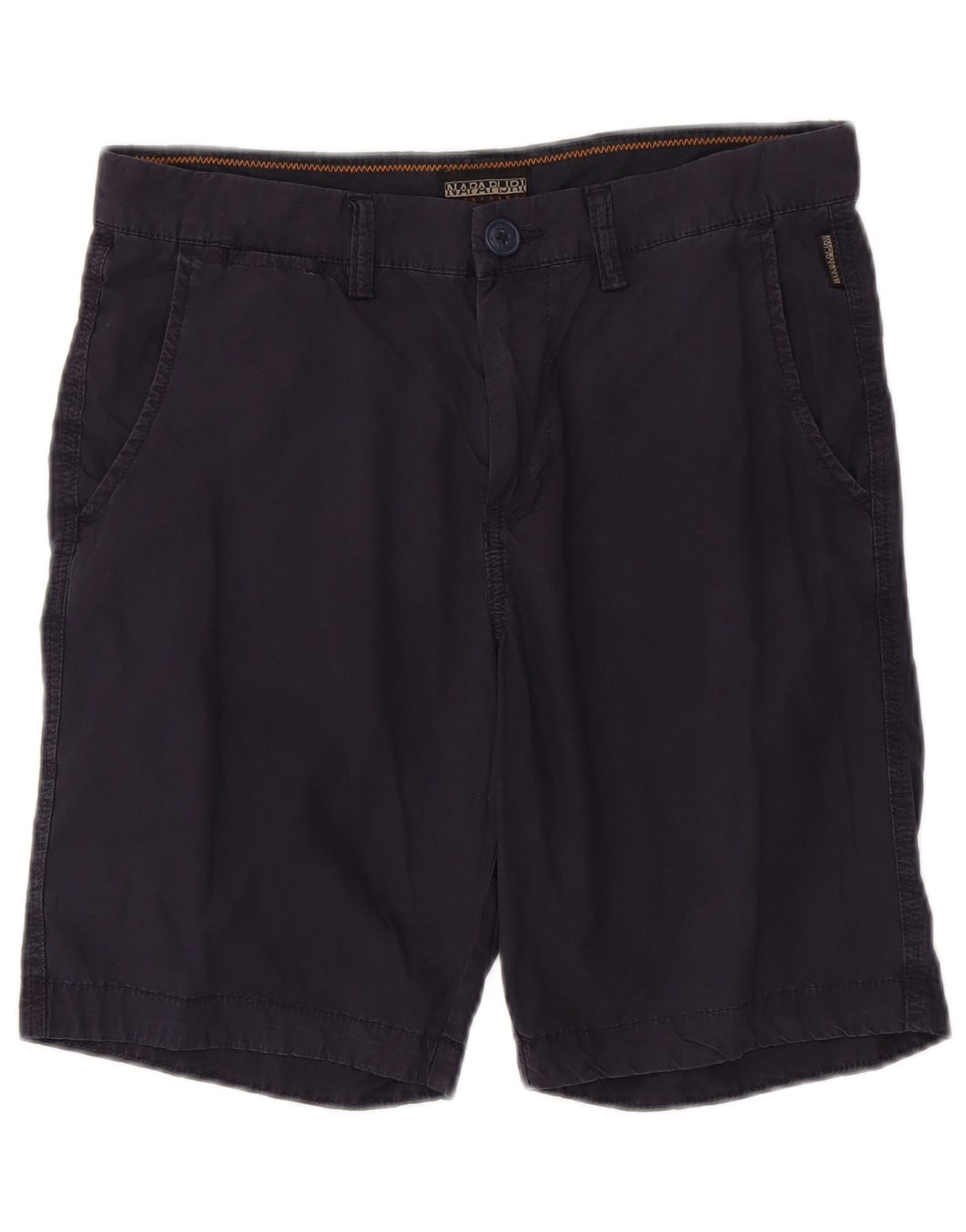 Napapijri Mens Chino Shorts W31 Medium Navy Blue Cotton