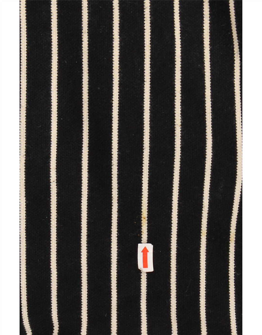 LAURA ASHLEY Womens Top 3/4 Sleeve UK 18 XL Black Striped Cotton