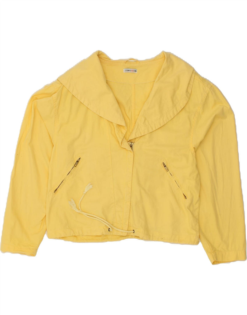 VINTAGE Womens Bomber Jacket UK 18 XL Yellow | Vintage Vintage | Thrift | Second-Hand Vintage | Used Clothing | Messina Hembry 