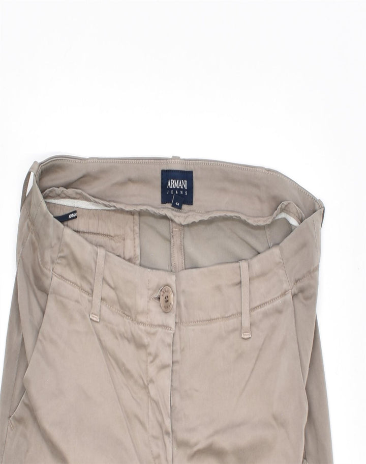 ARMANI JEANS Womens Straight Chino Trousers IT 44 Medium W32 L26 Beige | Vintage | Thrift | Second-Hand | Used Clothing | Messina Hembry 