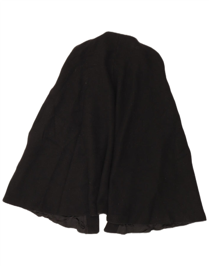 Zara Womens Cape Coat UK 12 Medium Black