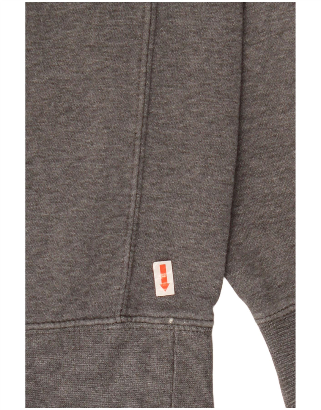 NIKE Mens Hoodie Jumper Large Grey Flecked Cotton
