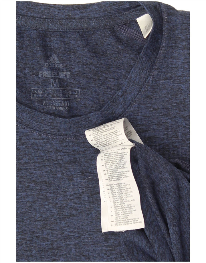 Adidas Mens Aeroready T-Shirt Top Medium Navy Blue Polyester