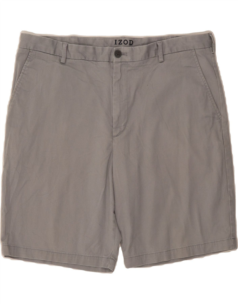 IZOD Mens Chino Shorts W38 XL  Grey Cotton Vintage Izod and Second-Hand Izod from Messina Hembry 