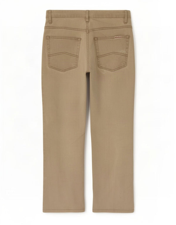 Marlboro Classics Womens Legendary Crop Casual Trousers W29 L24 Beige