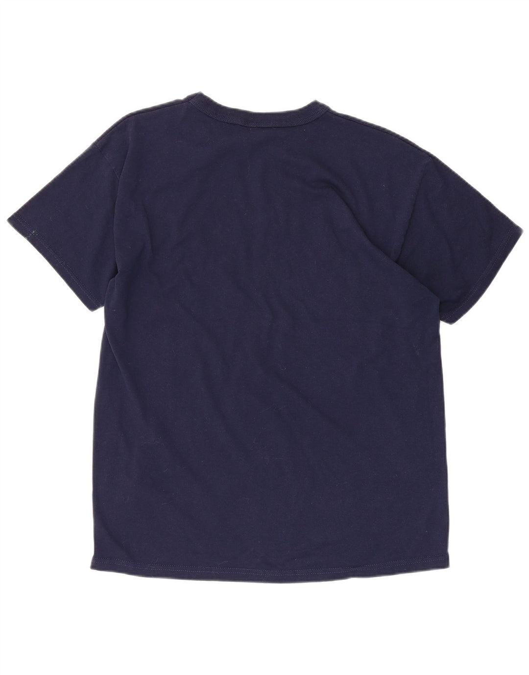 RUSSELL ATHLETIC Mens Graphic T-Shirt Top Medium Navy Blue Cotton