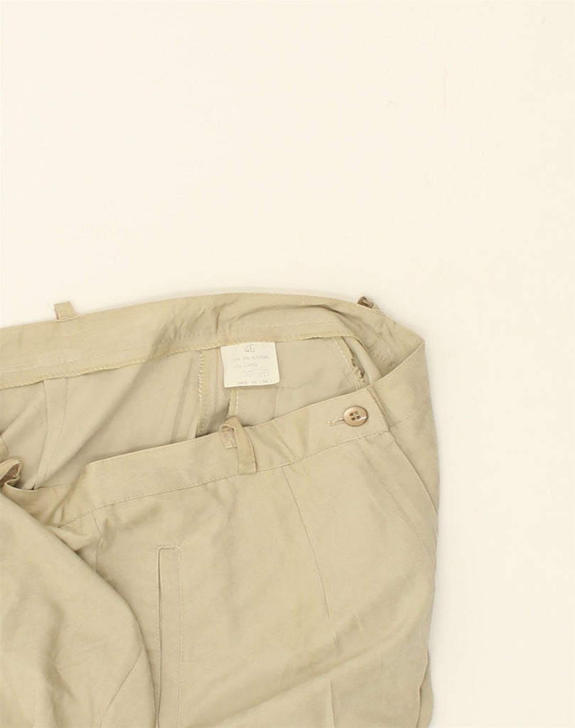 VINTAGE Womens High Waist Pegged Casual Trousers IT 46 Large W29 L30 Beige | Vintage Vintage | Thrift | Second-Hand Vintage | Used Clothing | Messina Hembry 