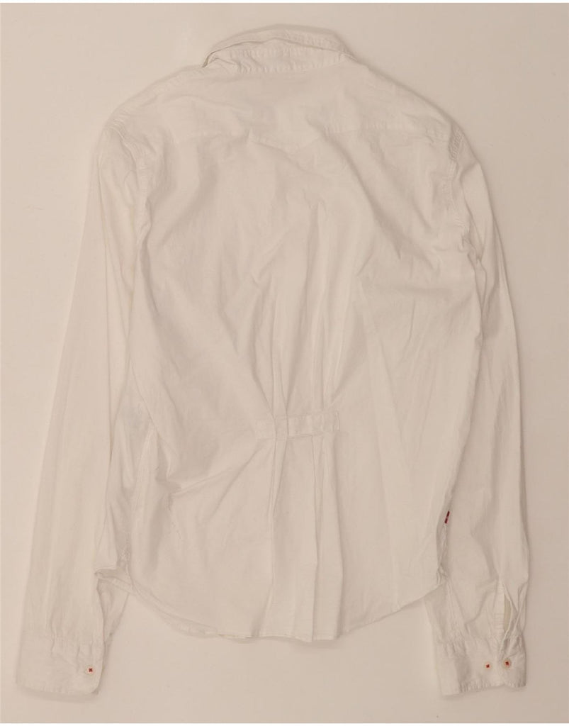LEVI'S Womens Shirt UK 18 XL White Cotton Vintage Levi's and Second-Hand Levi's from Messina Hembry 