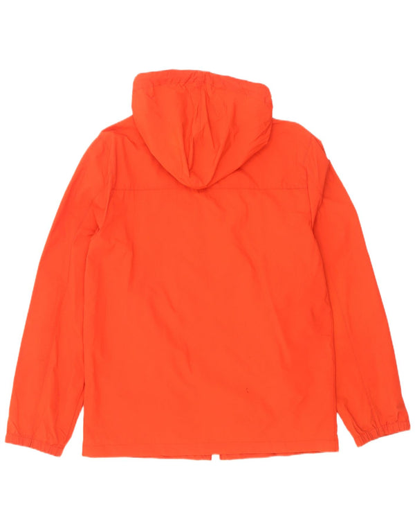 Jack Wills Mens Hooded Windbreaker Jacket UK 36 Small Orange Nylon