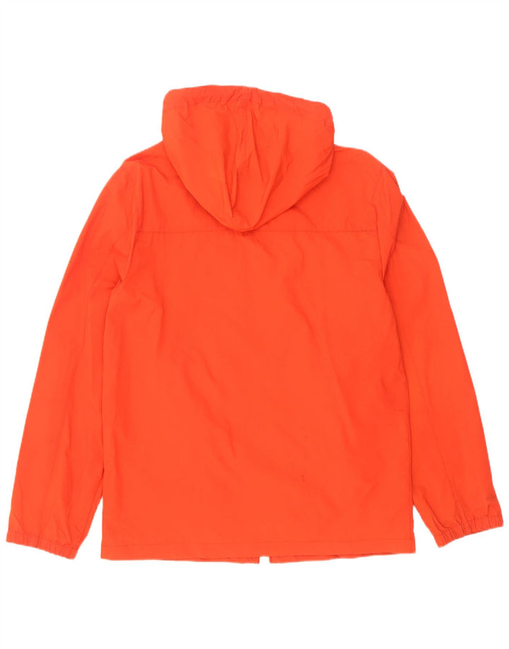 Jack Wills Mens Hooded Windbreaker Jacket UK 36 Small Orange Nylon