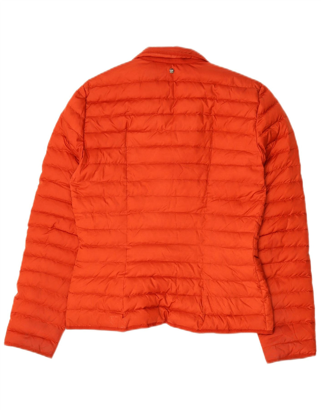 Massimo Dutti Womens Padded Jacket UK 10 Small Orange Polyester